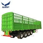 Animal Vegetable Coal Transporting Stake Fence Semi Trailer For Sale