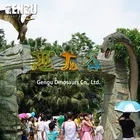 Dinosaur Entrance Used As Amusement Park Equipment
