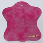 the new double color nubuck pu leather for making shoes
