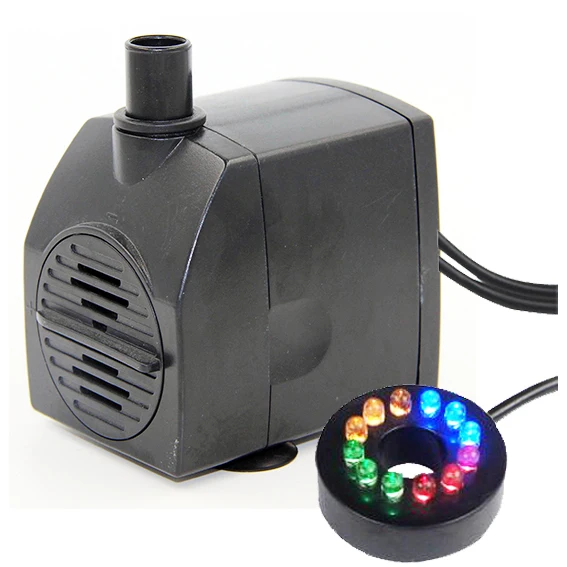 AC 12V Low Voltage Submersible Small Water Fountain Pump With LED, View