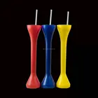 Slush Cups Designer Cups Multi Color Dumbbell Plastic Party Yard Glass Slush Yard Cups