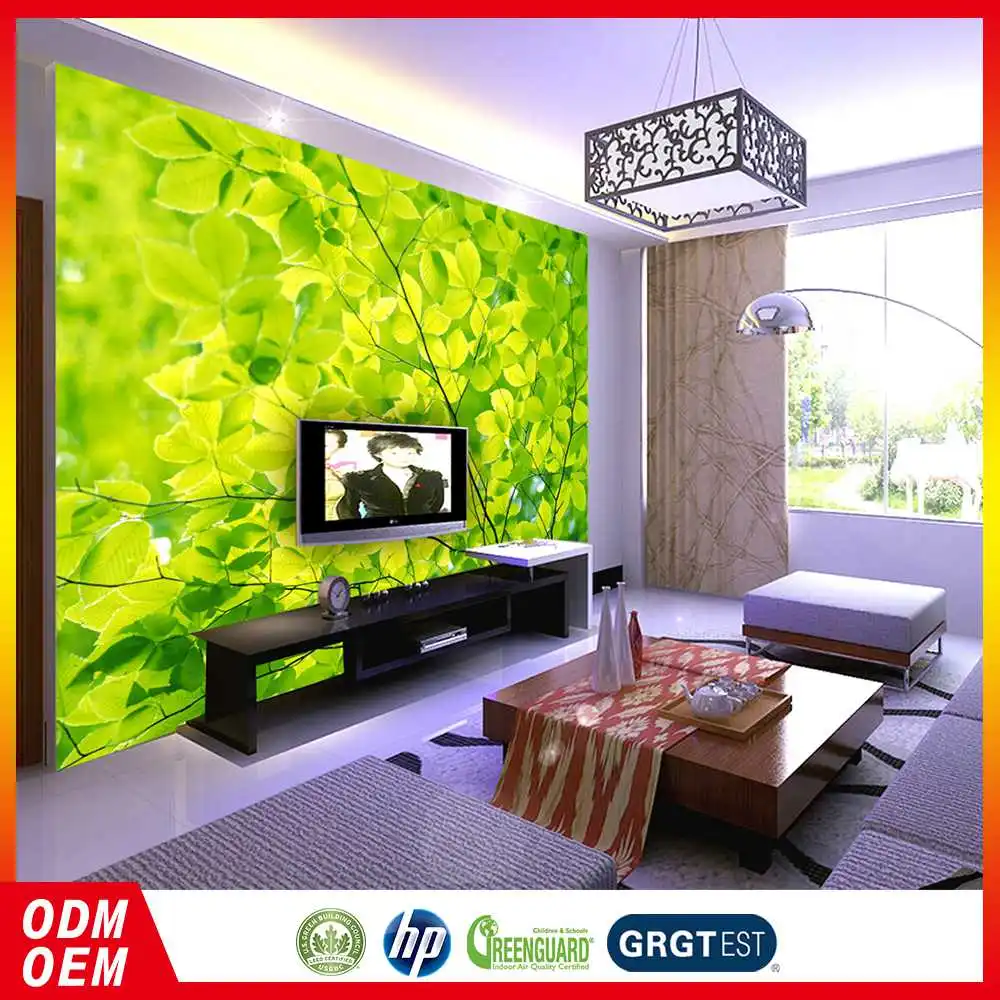 Kualitas Terjamin Harga Murah Tanaman Desain 3d Dinding Mural Untuk