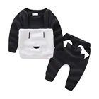 Mudkingdom 2019 autumn and winter new wool long sleeve boy suit brand children's clothing wholesale puppy design set
