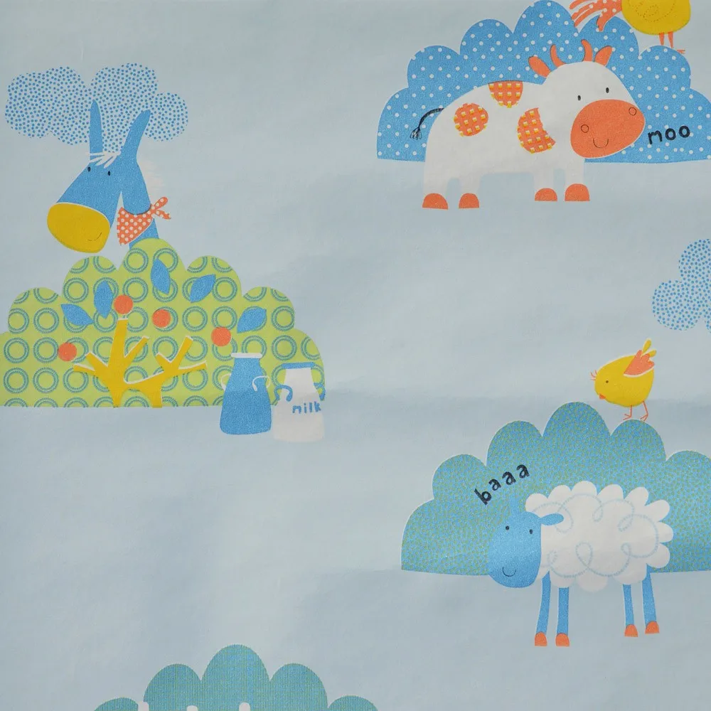 Cahaya Yang Aman Gratis Biru 3d Wallpaper Untuk Kamar Anak Anak