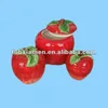 novelty apple fruit ceramic canister sets