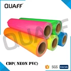 QUAFF Korea Quality pvc Wholesale Heat Transfer vinyl sheets htv neon color for tshirt printing
