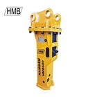 3-7 ton excavator attached 68mm chisel SB40 hydraulic rock breaker
