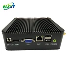 x86 DC 12V Win7 linux ubuntu embedded Mini pc without fan for computer host.