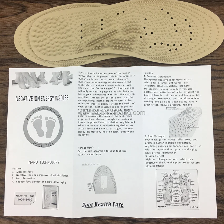 negative heel insoles