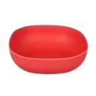 custom square curved bowl is 100% biodegradable native bamboo fiber for salad soup