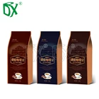 High quality wholesale price plastic side gusset coffee bean bag with valves for roasted coffee packaging bags low moq