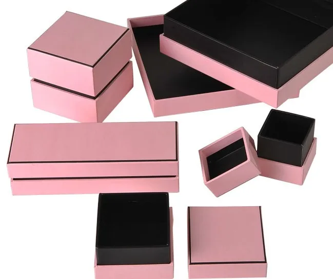 customized logo and size jewelry cardboard paper box set