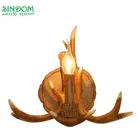 Home decoration deer horn wall lamp resin antler light
