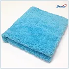 16x16inch soft coral microfiber cleaning cloth(ultrasonic cut) coral fleece cloth
