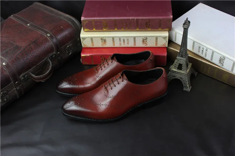 2018 Bespoke Genuine Leather Oxfords Goodyear Men's Formal Shoes