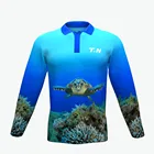 Wholesale mens quick dry professional uv protection fishing t shirt