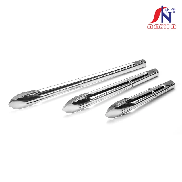 Kitchen Tongs and Cooking Utensils S/S304 Stainless Steel food tong