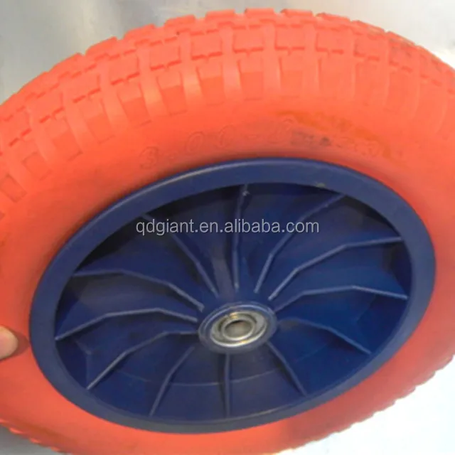 puncture proof wheel pu for wheelbarrow complete 3.25-8