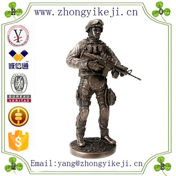 hot new products cheap army souvenir items of resin soldier