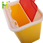 Best Selling 30 Liter Disposable Un3291 Square Sharps Container Medical Disposal Sharps Container