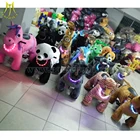 Hansel coin operated ride on plush animal electric scooter