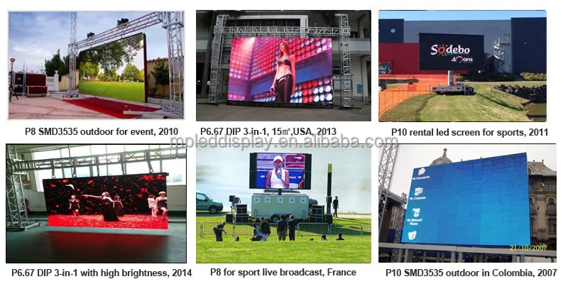 P6.66/P8/P10 outdoor rental events activity LED Display for broadcast the concert