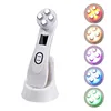 High frequency ultrasonic photon therapy removing facial wrinkles led light electric RF EMS facial massager