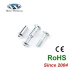 black zinc plated male and female chicago screw
