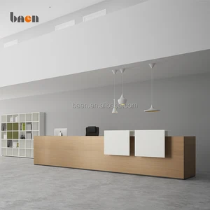 factory price modern reception desk wooden counter table