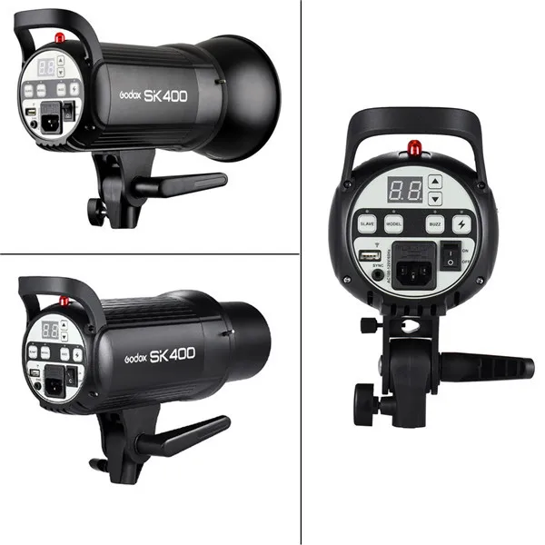 Godox SK400 Professionelle 400WS GN65 Studio Flash-blitzleuchte Photographische Licht SK Serie mit 150 Watt Modellierung Lampe - ANKUX.COM