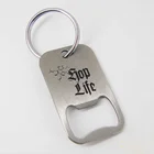 Customized zinc alloy cheap metal key chain with small bottle opener