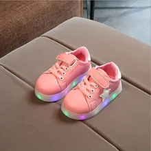 New design cheap customize sport children sneakers led kids light shoes