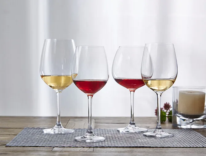 High Quantity Crystal Wine Glass Clear Goblet Oem Manufacture Factory Provide Glass Cup With Stem For Drinking Wine