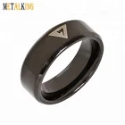 Ring Rings 8mm Black Mens Tungsten Masonic Ring With 14th Degree Grand Elect Mason Symbol Freemason Member Band Ring