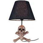 CE Decorative Black Skull Table Lamp For Horror Scene
