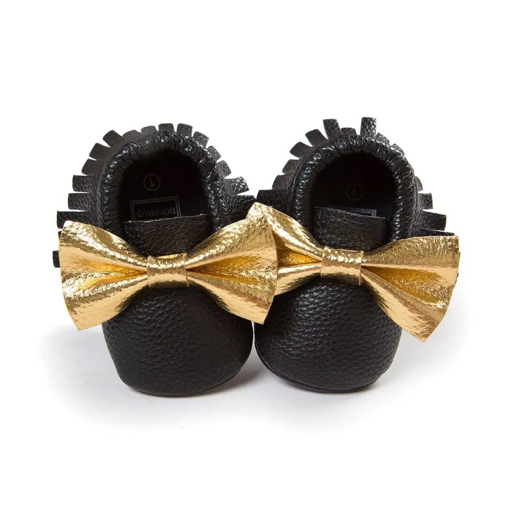 The same paragraph seven! Color bowknot tassel soft bottom shoes baby shoes mens age 0217