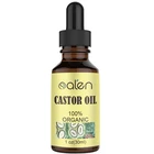 Natural Private Label Organic Cold Pressed Castor Oil for Face Hair Growth Eyelashes and Eyebrows