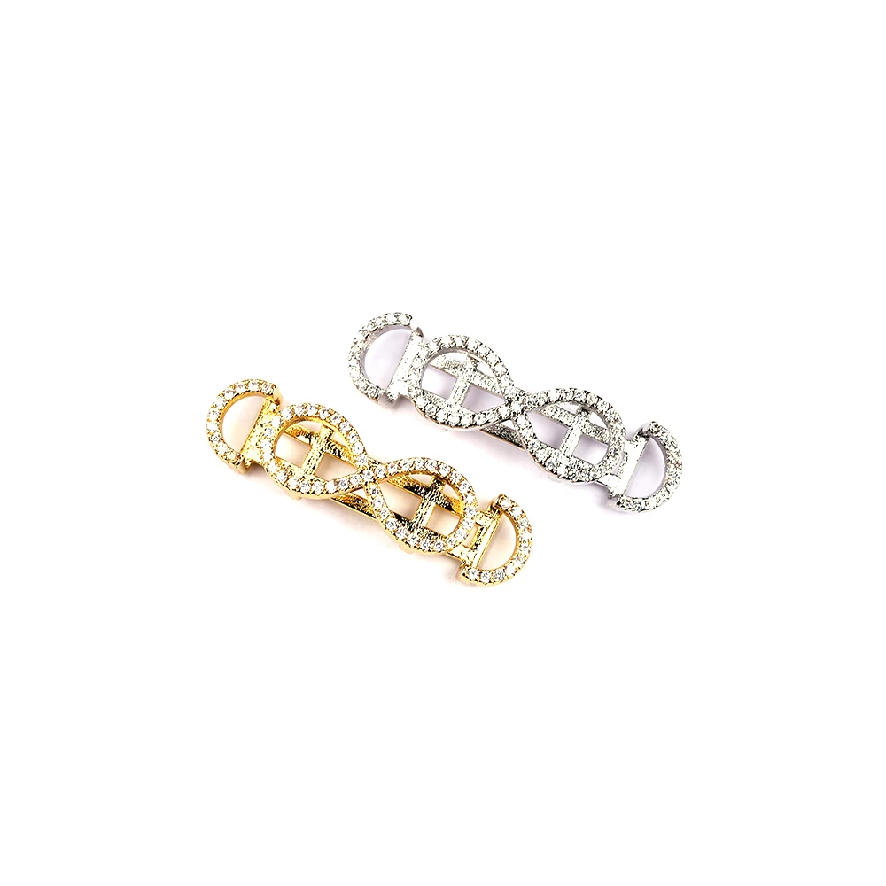 custom logo modern style pendants pave number 8 special design