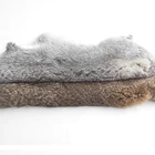 natural real rex rabbit fur plate pelt skin for trim