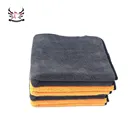600gsm dual layers microfiber plush car cleaning towels