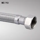 2018 hihg quality flexible Stainless Steel Woven Plumbing Hose with Brass Fittings and PVC Inside Hose