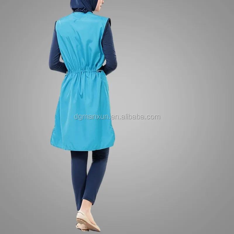 Stitching Color Muslim Lady Clothing Breathable Turkish Women Sportswear 2.jpg