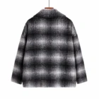 Top Quality Ladies Casual Overcoat Grid Women Coat Customized Winter Coats
