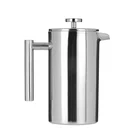 800ml coffee maker french press 304 Stainless Steel coffee French press Vacuum Insulated Filtration System Double-Wall