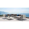 high quality Luxury Garden hotel Furniture waterproof Outdoor Sofa patio rattan wicker sofa beach leisure sofa set