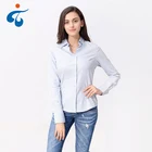 Custom made top quality hot selling formal model ladies uniform blouses