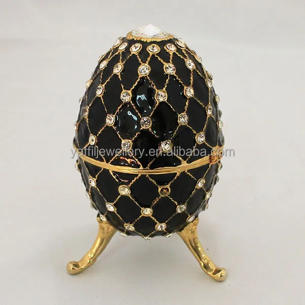 russian style jewelry box,easter faberge eggs crystal trinket