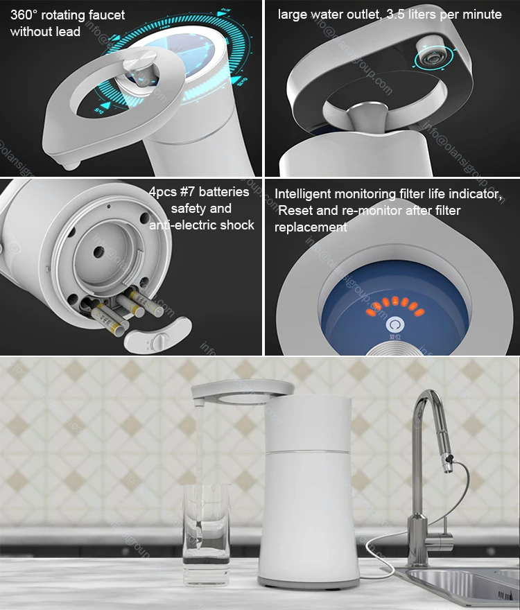 360 degree Rotating Faucet Water Purifiers Japan Style New Life Home Portable Water Purifier
