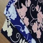 New 2018 polyester spandex print paper jersey knit fabric ice silk blue print polyester yarn-30