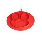 Kitchen Mat Placemat Baby Bowls And Feeding Tray Kid Dinner Dish Fda Round Divided Silicone Children Plate